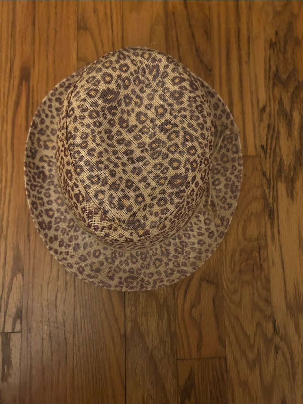 Apt. 9 Brown Tan Cheetah/Leopard Print Y2K/Early 2000s/Early 00s Fedora Hat
